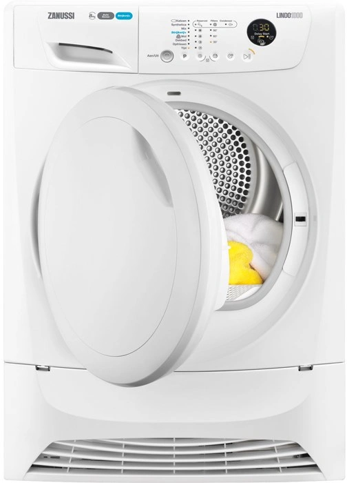 Zanussi Zdh8333p - Warmtepompdroger - 8 Kg - 66 Db - Uitgestelde Start | Tweedehands (Refurbished)