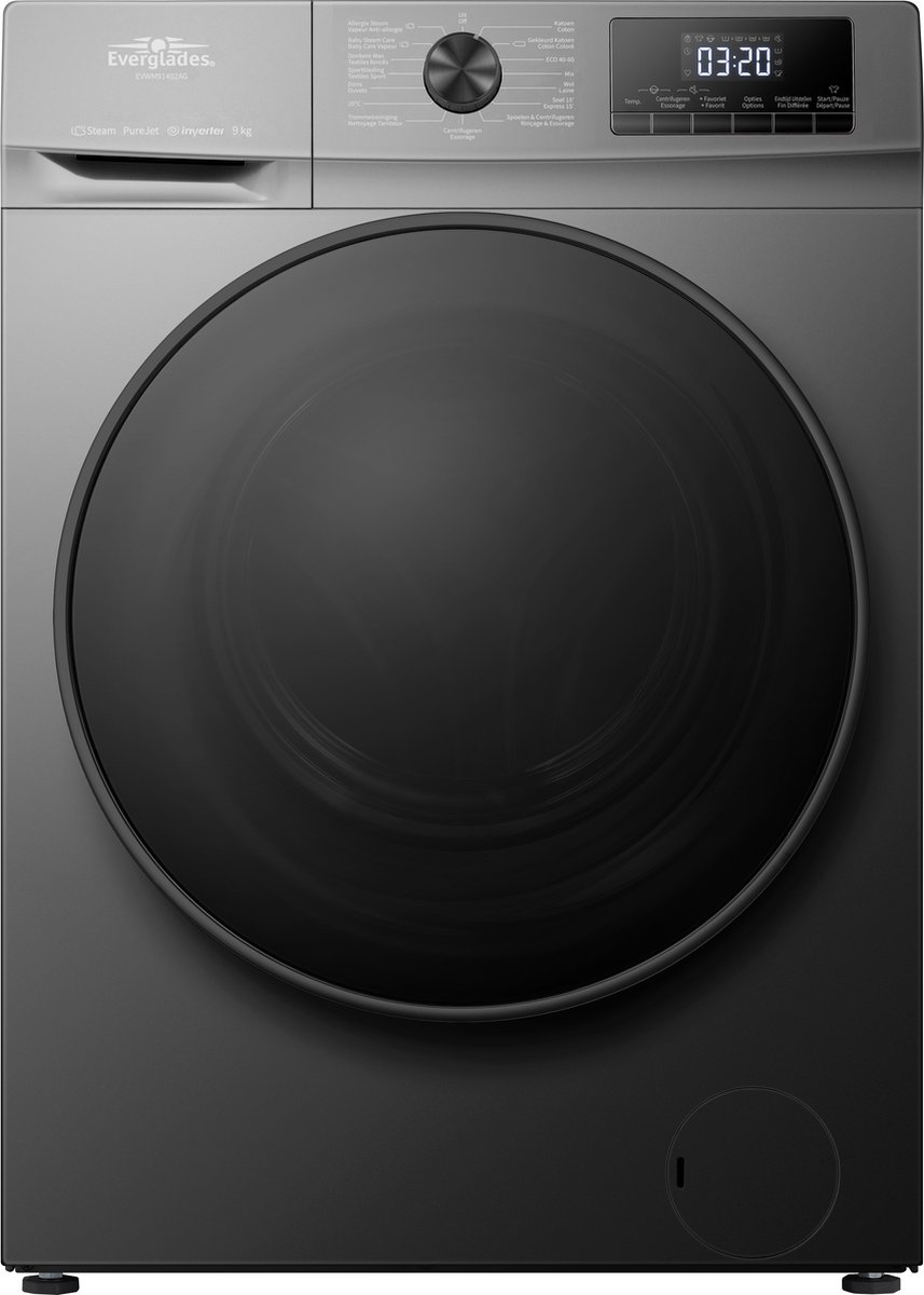 Everglades Evwm91402ag Wasmachine 9kg 1400t | Nieuw (outlet)