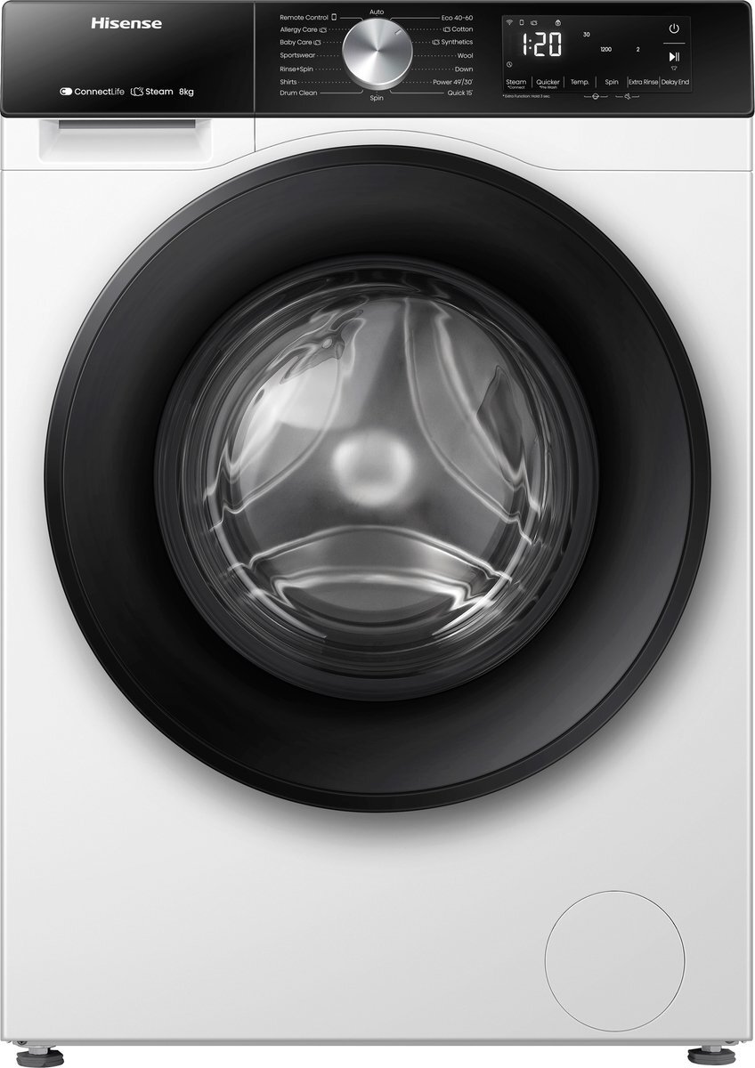 Hisense Wf3s9043bw3 Wasmachine 9kg 1400t | Nieuw (outlet)