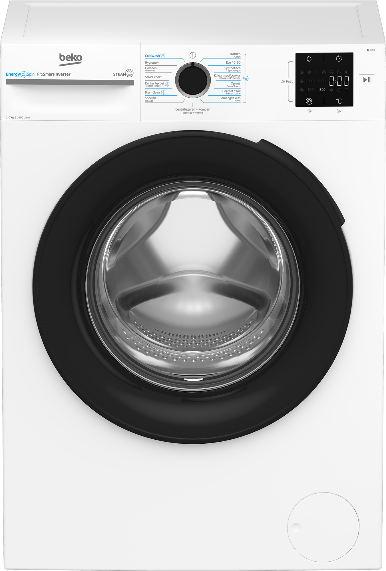 Beko Bm3wfu3741w Voorlader Wasmachine - 7 Kg - 1400t | Nieuw (outlet)