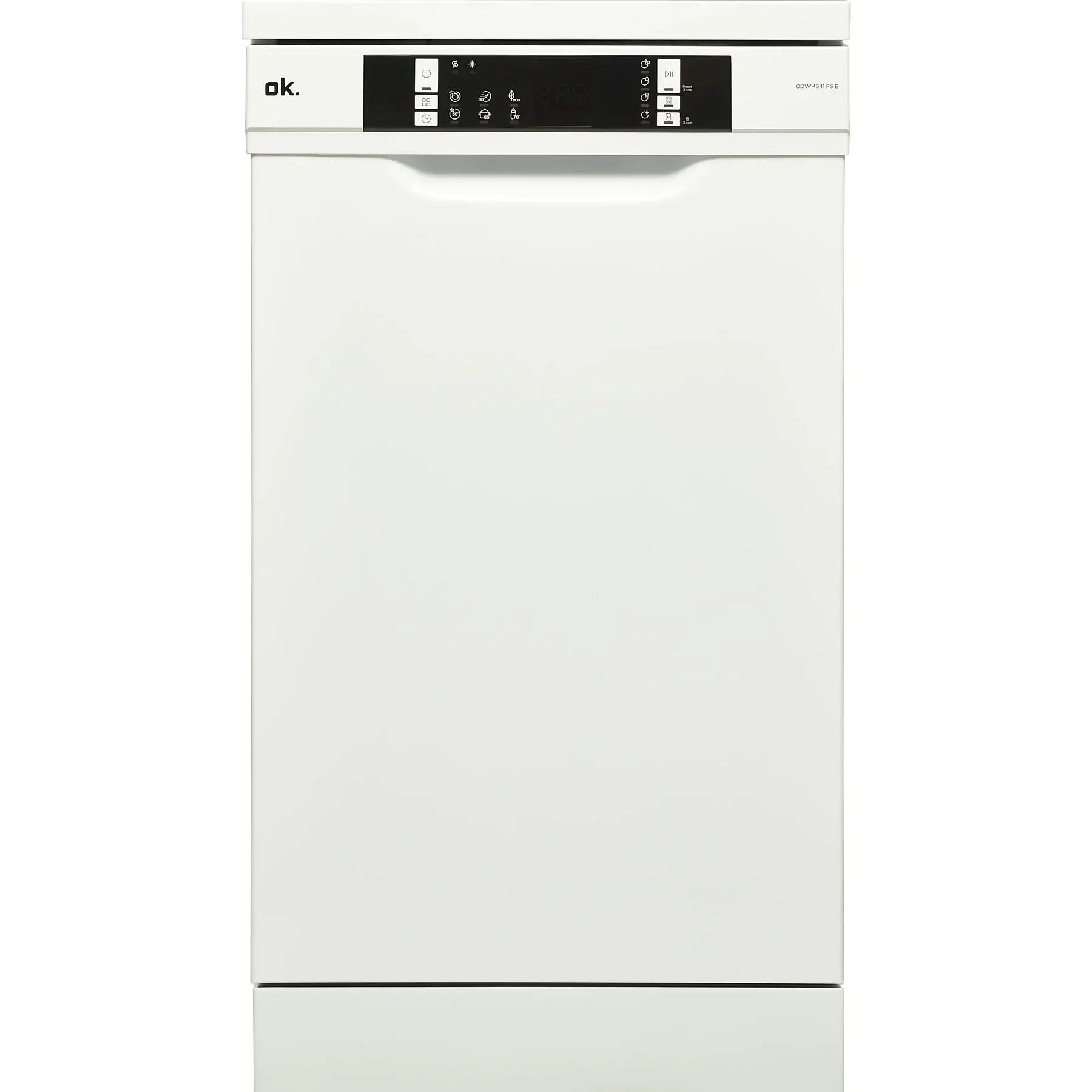 Ok Odw4541dfsw - Vrijstaande Smalle Vaatwasser - 45 Cm - 10 Couverts - Uitgestelde Start - 49 Db - Energieklasse E | Welhof; Dé Outlet Store Van De