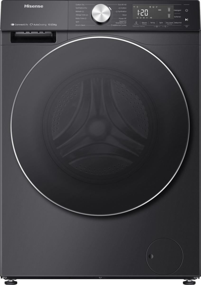 Hisense Wd5s1045bb - Was-droogcombinatie - 10.5 Kg Wassen - 6 Kg Drogen - 1400 Tpm - Energieklasse D | Nieuw (outlet)