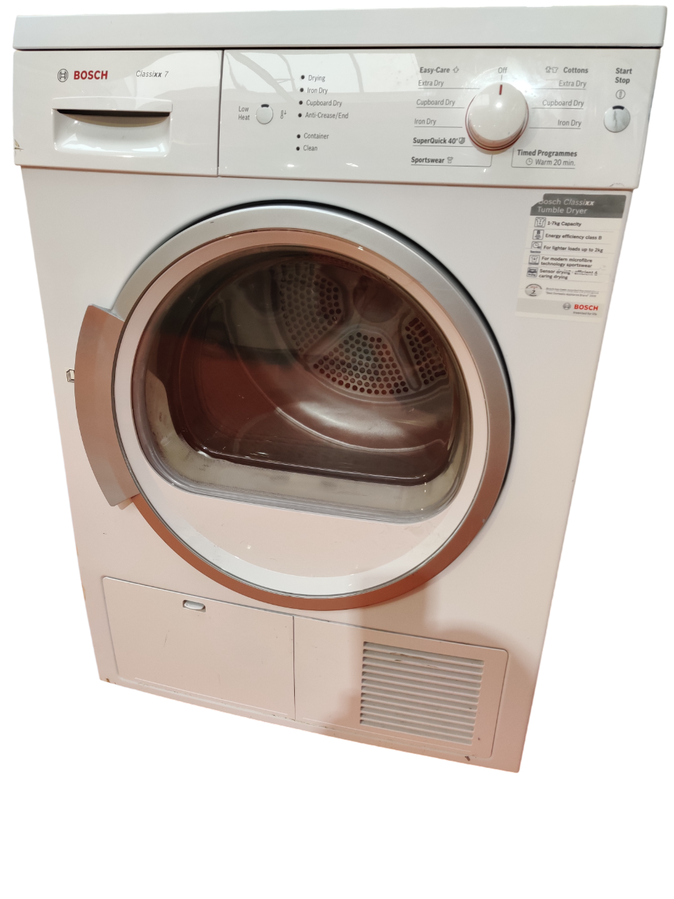 Bosch Wte84105 Glas - Condensdroger - 7 Kg - Energieklasse B | Welhof; Dé Outlet Store Van De Benelux