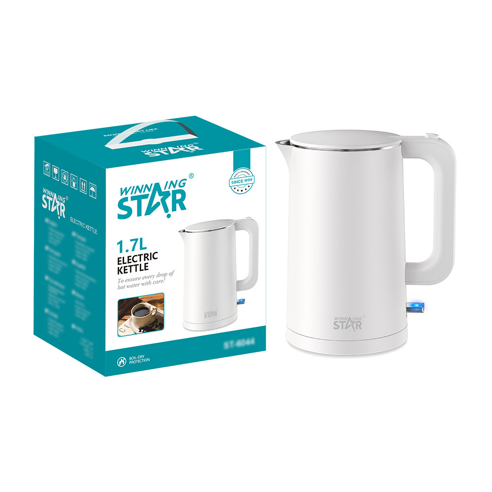 Winning Star St-6044 - Waterkoker - 1.7 Liter - Rvs | Welhof; Dé Outlet Store Van De Benelux