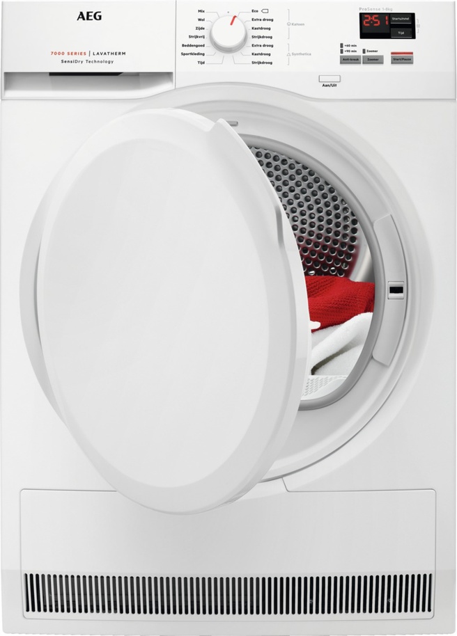 Aeg T7dbkleve - Warmtepompdroger - 7 Kg - 65 Db - Energieklasse A+ | Tweedehands (Refurbished)