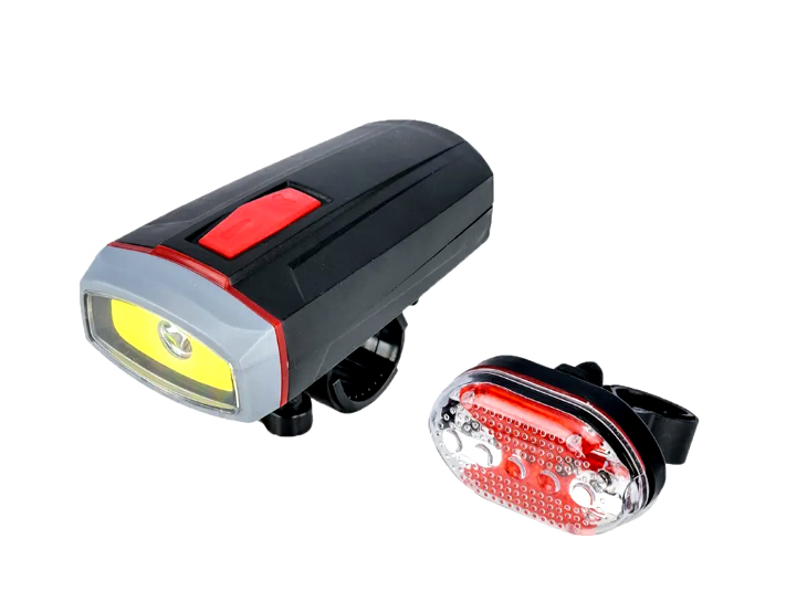 Hbs Bg-666 Fietslampenset - Led - Waterdicht En Batterijgevoed | Welhof; Dé Outlet Store Van De Benelux