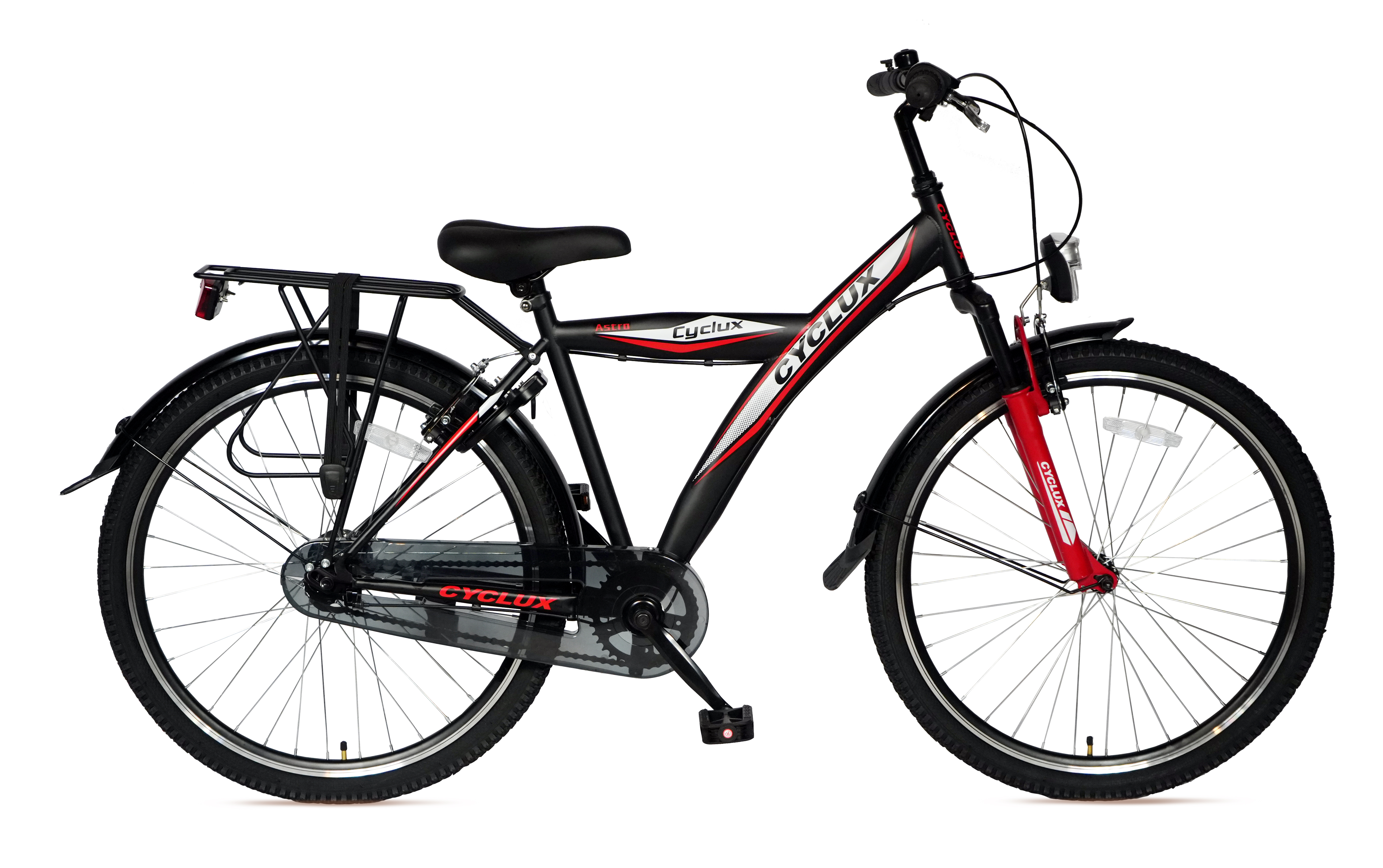 Cyclux Astro Jongensfiets 24 Inch – Stoer En Praktisch In Zwart En Rood | Welhof; Dé Outlet Store Van De Benelux