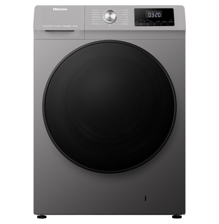 Hisense Wdqa8014evjmt - Was-droogcombinatie - 8 Kg Wassen - 5 Kg Drogen - 1400 Tpm - Stoomfunctie - Energieklasse D | Nieuw (outlet)
