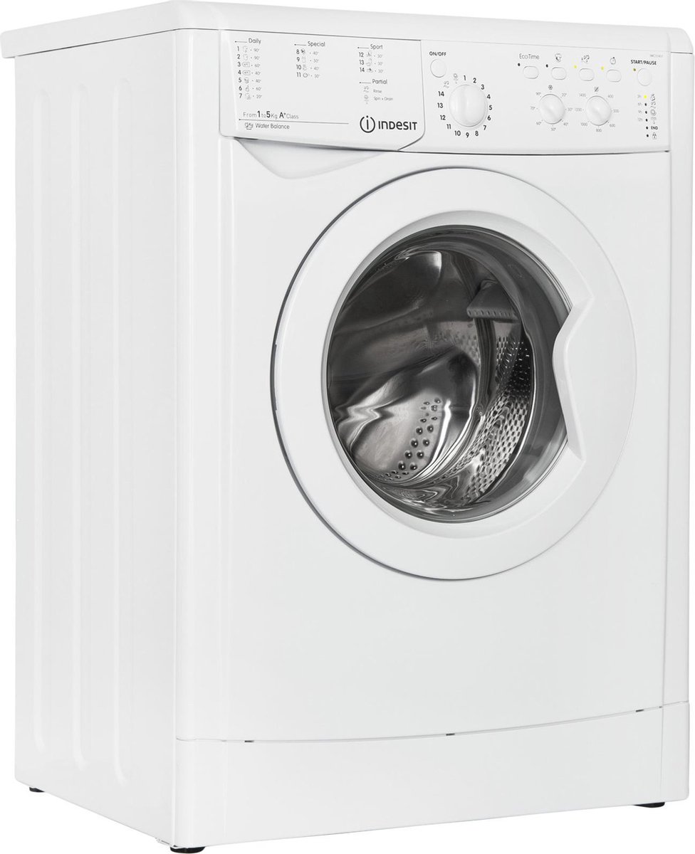 Indesit Ewc51451w Wasmachine 5kg 1400t | Welhof; Dé Outlet Store Van De Benelux