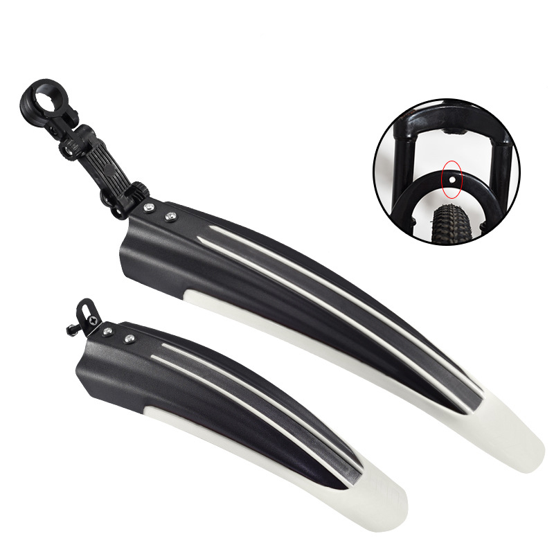 Hbs Spatbord Mountainbike Verstelbaar -universeel Spatborden Voor En Achter 24 - 26 Inch Grijs-zwart | Welhof; Dé Outlet Store Van De Benelux