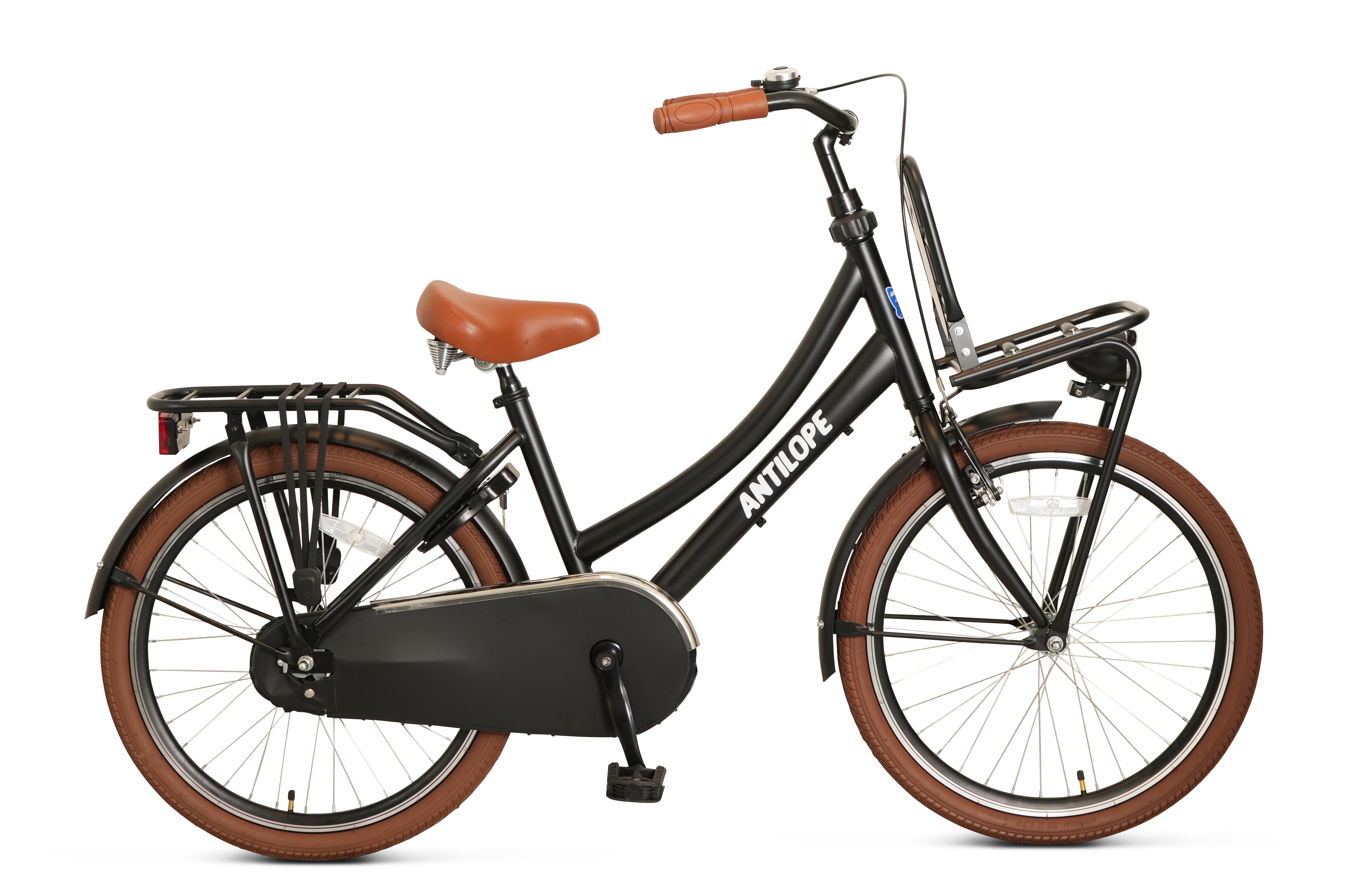 Antilope Mini Cargo Transport 22 Inch Meisjesfiets Matzwart | Welhof; Dé Outlet Store Van De Benelux