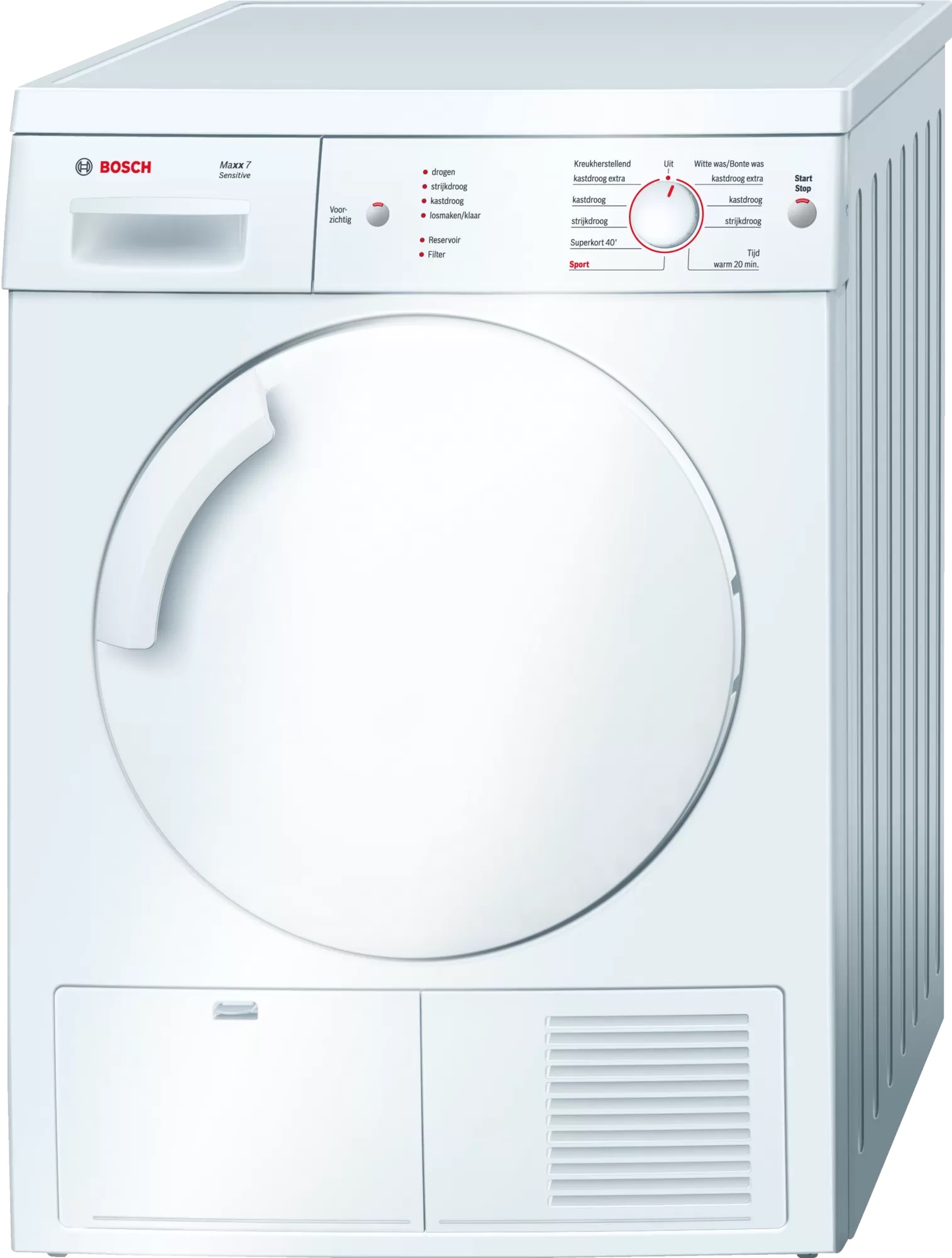 Bosch Wte84103 - Condensdroger - 7 Kg - 66 Db - Energieklasse C | Tweedehands (Refurbished)