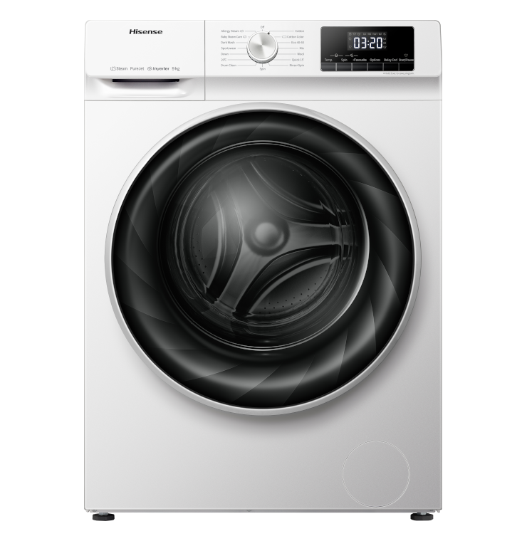Hisense Wfqp9014evm - Wasmachine - 9 Kg - 1400 Tpm - Stoomfunctie - Energieklasse C | Nieuw (outlet)