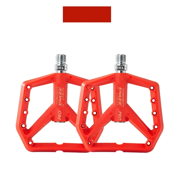 Hbs Pd-500 Nylon Mtb Pedalen - Verbreed Antislip Design - Du Plus 1 Lager - Rood | Welhof; Dé Outlet Store Van De Benelux
