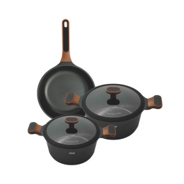 Le Creuset 941013000 Geharde bakvorm met anti-aanbaklaag, plaat met 12 vormpjes en diepe bakjes voor muffins, zwart, 30 cm