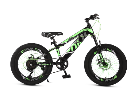 Qivelo Fully 26 Topspin - zwart/rood - jongens mountainbike