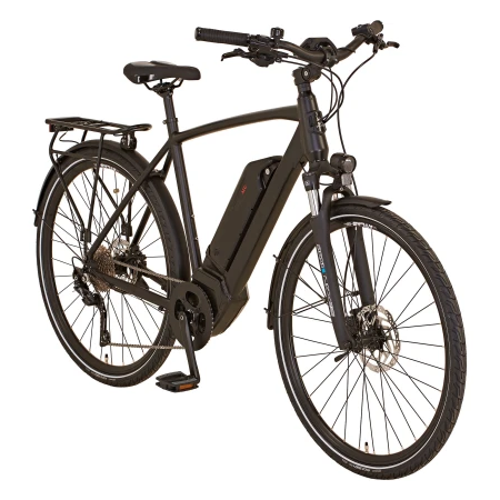 Prophete Entdecker Elektrische Hybride Herenfiets 28 Inch Matzwart