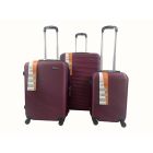 Libiao A07  Kofferset 3 Delig - 85l &  50l & 30l -  Maroon