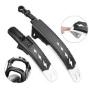 Spatbord Mountainbike Verstelbaar -universeel Spatborden Voor En Achter 24 - 26 - 27 Inch Wit
