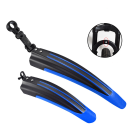 Spatbord Mountainbike Verstelbaar -universeel Spatborden Voor En Achter 24 - 26 Inch Blauw-zwart