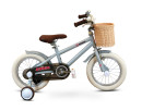 Zonix Kinderfiets 14 Inch Jongensfiets – Grijs Met Zijwieltjes – Leeftijd 3-5 Jaar – Kledingmaat 98-108