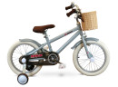 Zonix Kinderfiets 18 Inch Jongensfiets – Pastel Slate Blue Met Zijwieltjes | Leeftijd  5-7 Jaar | Kledingmaat 110-123