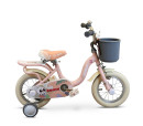 Zonix Meisjesfiets 12 Inch Licht Pastelroze Kinderfiets Met Zijwieltjes Voor Meisjes Van 2 Tm 4 Jaar Geschikt Voor Kledingmaat 90-105