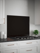 GoodHome Blackglasssplashback900mm - Glazen Keukenachterwand - 90 cm