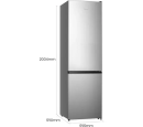 Hisense RB435N4BCE - Koel-vriescombinatie - 200 cm - No Frost - RVS