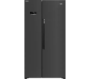 Beko ASL1442VPZ - Amerikaanse Koelkast - 179 cm - 580L - No Frost - Zwart