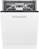 Inventum IVW6060A Volledig geïntegreerde inbouwvaatwasser - Besteklade en Bestekkorf - Vloer LED-indicator - 9 Wasprogramma's - Turbo droogsysteem - 14 Couverts - 60 cm