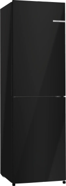 Bosch KGN27NBEAG Koel-Vriescombinatie – 182 cm, NoFrost, 255 liter, Zwart