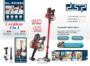 DSP KD2063 Draadloze Steelstofzuiger | 150W Krachtige Zuigkracht, HEPA-filter & Tot 40 Min. Accuduur
