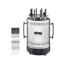 DSP KB4010 Verticale Elektrische BBQ Grill 1500W | 360° Automatische Rotatie, 8 Spiesen & Gezond Grillen
