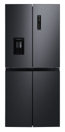Hanseatic HCDC18080CWDBI - Amerikaanse Koelkast - 180 cm - 419L - No Frost - Waterdispenser - Zwart