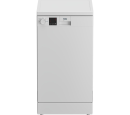 Beko Dvs04x20w - Smalle Vrijstaande Vaatwasser - 45 cm - 10 Couverts - Snelprogramma's - 49 dB - Energieklasse E
