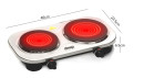 Dsp Kd5061 Elektrische Kookplaat - 2 Pits - 800w & 1200w