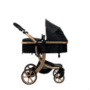 Bellaby Nieuwe Luxe Kinderwagen 2 inch 1 Zwart