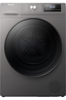 Hisense DHQA902UT - Warmtepompdroger - 9 kg - Allergy Care & Auto Dry - 65 dB - Energieklasse A++ - Grafiet