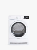 John Lewis JLTDH15 (Nieuw Model) - Warmtepompdroger - 8 kg - Sensor Droging - 66 dB - Energieklasse A++