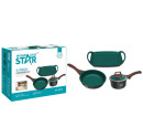 Winning Star 4-delige Non-stick Kookset – Gietaluminium Potten Met Deksel