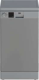 Beko DVS04020S - Smalle Vrijstaande Vaatwasser - 45 cm - 10 Couverts - Startuitstel & Aquaslot - 49 dB - Energieklasse E