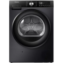 Hisense DH3S902BB3 - Warmtepompdroger - 9 kg - SteamTech & Wi-Fi - 64 dB - Energieklasse C - Zwart