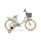 Zonix Meisjesfiets 18 Inch Pastelgroen Kinderfiets Met Zijwieltjes Voor Meisjes Van 5 Tm 7 Jaar Geschikt Voor Kledingmaat 110-123