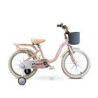 Zonix Meisjesfiets 18 Inch Licht Pastelroze  Kinderfiets Met Zijwieltjes  Voor Meisjes Van 5 Tm 7 Jaar  Geschikt Voor Kledingmaat 110-123