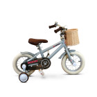 Zonix Kinderfiets 12 Inch Jongensfiets – Pastel Slate Blue Met Zijwieltjes | Leeftijd  2-4 Jaar | Kledingmaat 90-105