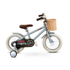 Zonix Kinderfiets 14 Inch Jongensfiets – Grijs Met Zijwieltjes – Leeftijd 3-5 Jaar – Kledingmaat 98-108