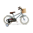 Zonix Kinderfiets 16 Inch Jongensfiets – Pastel Slate Blue Met Zijwieltjes | Leeftijd 4-6 Jaar | Kledingmaat 103-118