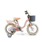 Zonix Meisjesfiets 14 Inch Licht Pastelroze Kinderfiets Met Zijwieltjes Voor Meisjes Van 3 Tm 5 Jaar Geschikt Voor Kledingmaat 98-108