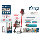 DSP KD2063 Draadloze Steelstofzuiger | 150W Krachtige Zuigkracht, HEPA-filter & Tot 40 Min. Accuduur